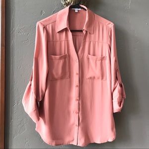 Express Portofino slim fit blouse